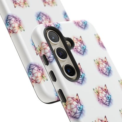 Colorful Butterflies Phone Case, Tough Cases, Cute Butterfly Lover Gift, Trendy Phone Cover, Nature Print Case