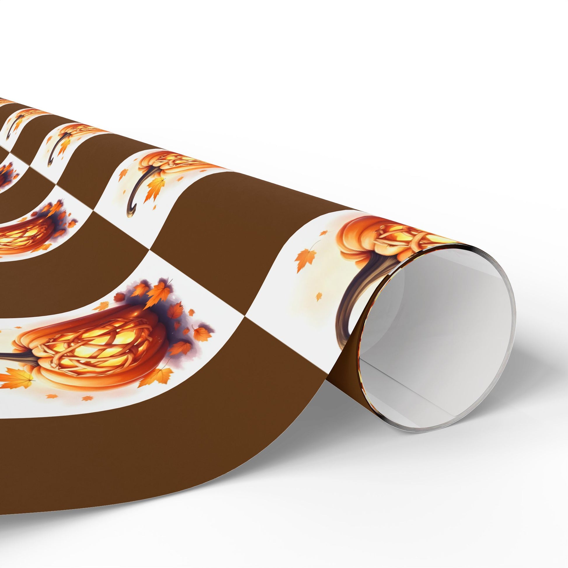 Festive Wrapping Paper Rolls, Autumn Gift Wrap, Halloween Decor, Eco-Friendly Gift Wrapping, Seasonal Wrapping Sheets, Pumpkin - Celtic Scents