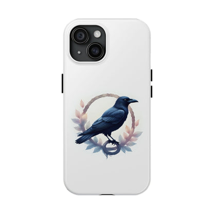 Raven Design Phone Case | Tough Protector Case, Gift for Bird Lovers, Unique Cell Phone Cover, Gothic or Nature Inspired - Celtic Scents