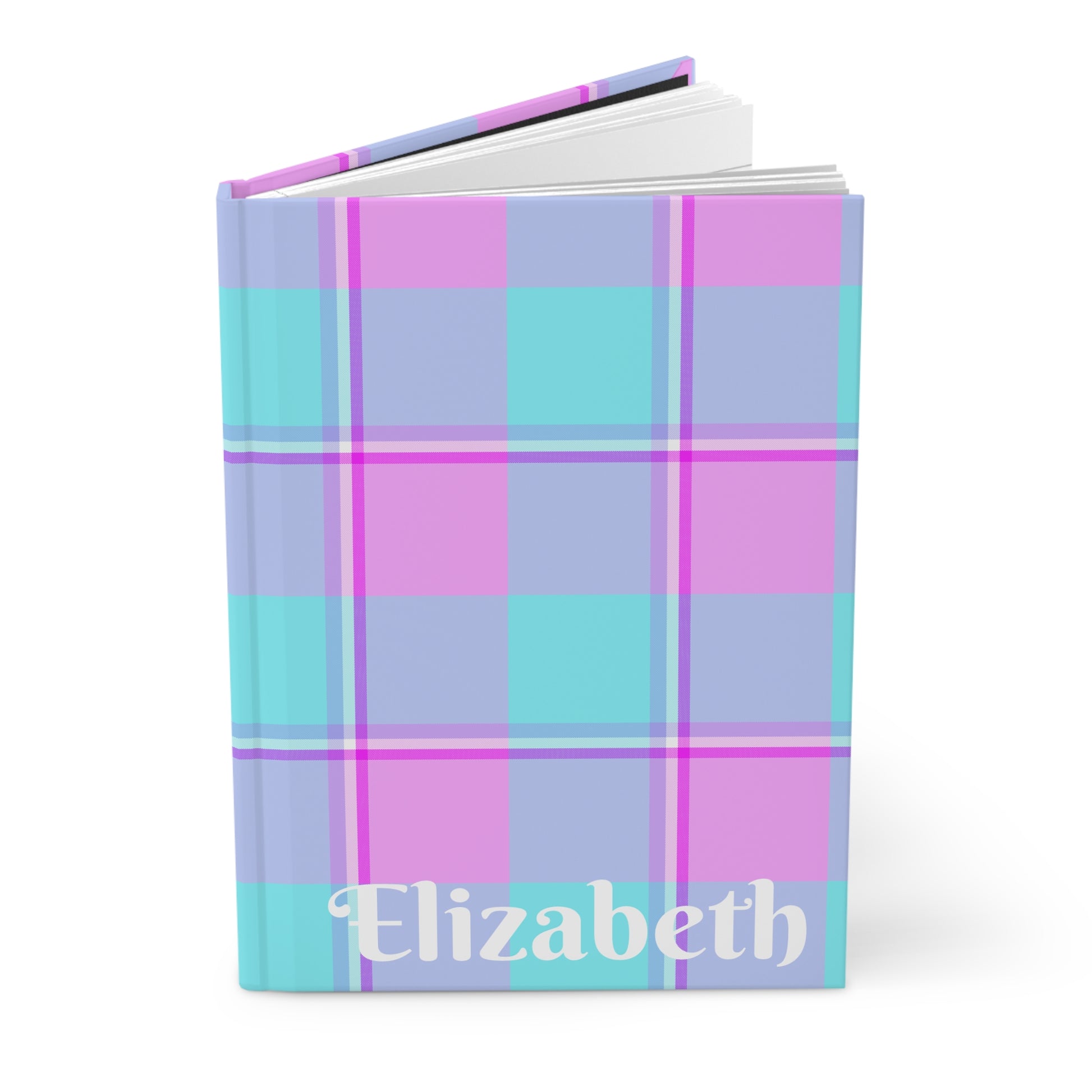 Personalized Plaid Hardcover Journal, Custom Notebook for Students, Gift for Writers, Cute Stationery, Birthday Journal - Celtic Scents