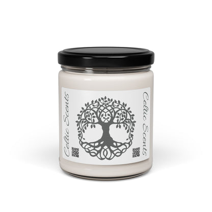 Celtic Tree Scented Soy Candle | Eco-Friendly Aromatherapy, Home Décor, Gift for Her, Relaxation & Meditation - Celtic Scents