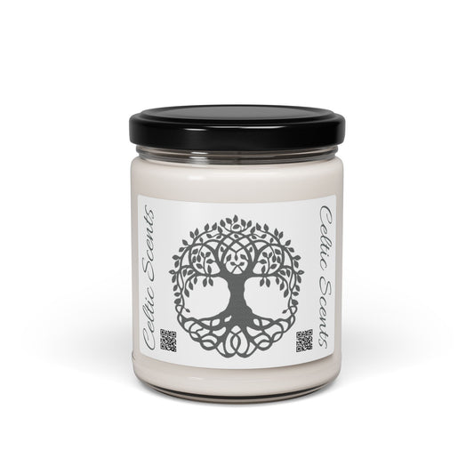 Celtic Tree Scented Soy Candle | Eco-Friendly Aromatherapy, Home Décor, Gift for Her, Relaxation & Meditation - Celtic Scents