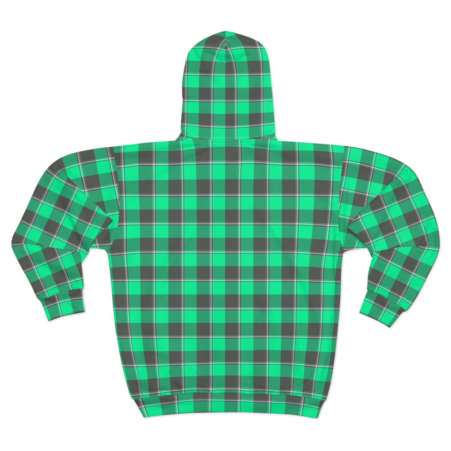 Unisex Plaid Zip Hoodie, Cozy Layering, Casual Wear, Perfect for Fall, Gifts for Him and Her, Everyday Comfort - Celtic Scents