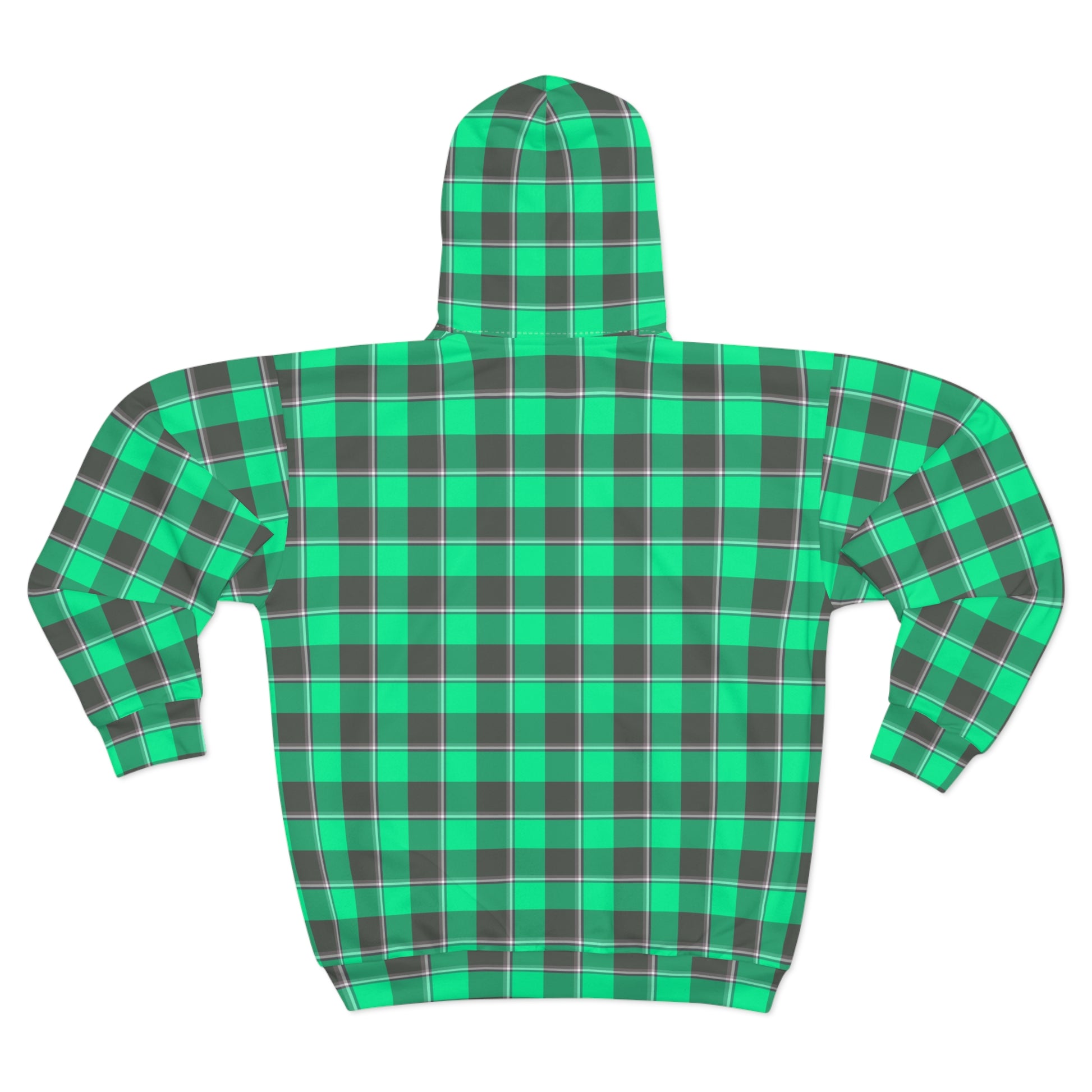 Unisex Plaid Zip Hoodie, Cozy Layering, Casual Wear, Perfect for Fall, Gifts for Him and Her, Everyday Comfort - Celtic Scents