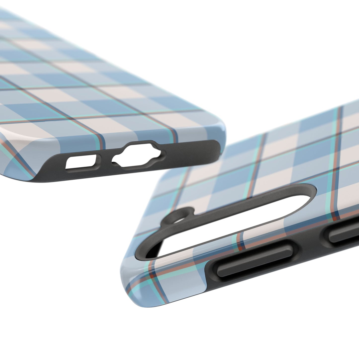 Winter Plaid Tough Phone Cases for Protection, Gift for Teens, Trendy Phone Accessories, Stylish Shield, Holiday Gift Ideas