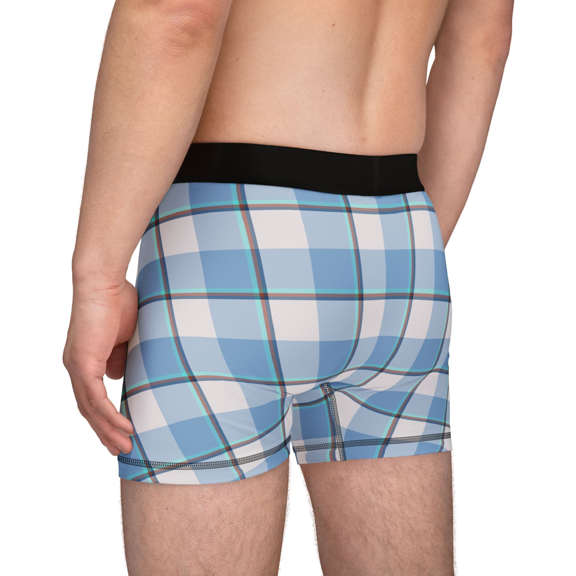Stylish Men's Boxer Briefs, Plaid Underwear for Comfort, Casual Wear, Gifts for Him, Everyday Essentials - Celtic Scents