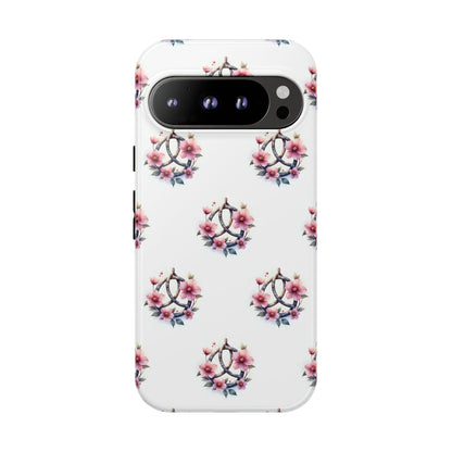 Floral Phone Case, Tough Phone Cover, Cute Protection for Mobile, Gift for Her, Celtic Knot Floral Pattern Case