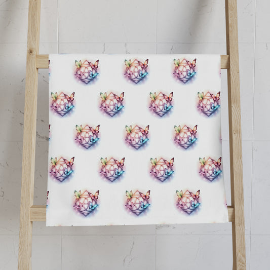 Colorful Butterfly Hand Towel, Decorative Kitchen Towel, Butterflies Print Gift, Eco-Friendly Home Decor, Unique Housewarming Gift