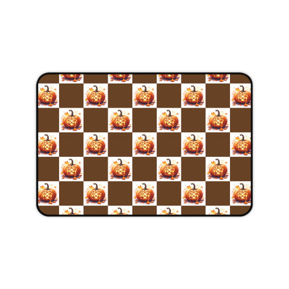 Pumpkin Spice Desk Mat - Autumn Office Decor, Fall Desk Accessory, Seasonal Home Office Gift, Work From Home Essentials, Halloween Decor - Celtic Scents