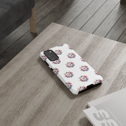 Floral Phone Case, Tough Phone Cover, Cute Protection for Mobile, Gift for Her, Celtic Knot Floral Pattern Case
