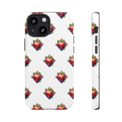 Strawberry Celtic Knot Phone Case, Cute Phone Cover, Gift for Her, Custom Smartphone Case, Funky Accessories, Valentine's Day Gift - Celtic Scents