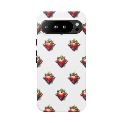 Strawberry Celtic Knot Phone Case, Cute Phone Cover, Gift for Her, Custom Smartphone Case, Funky Accessories, Valentine's Day Gift