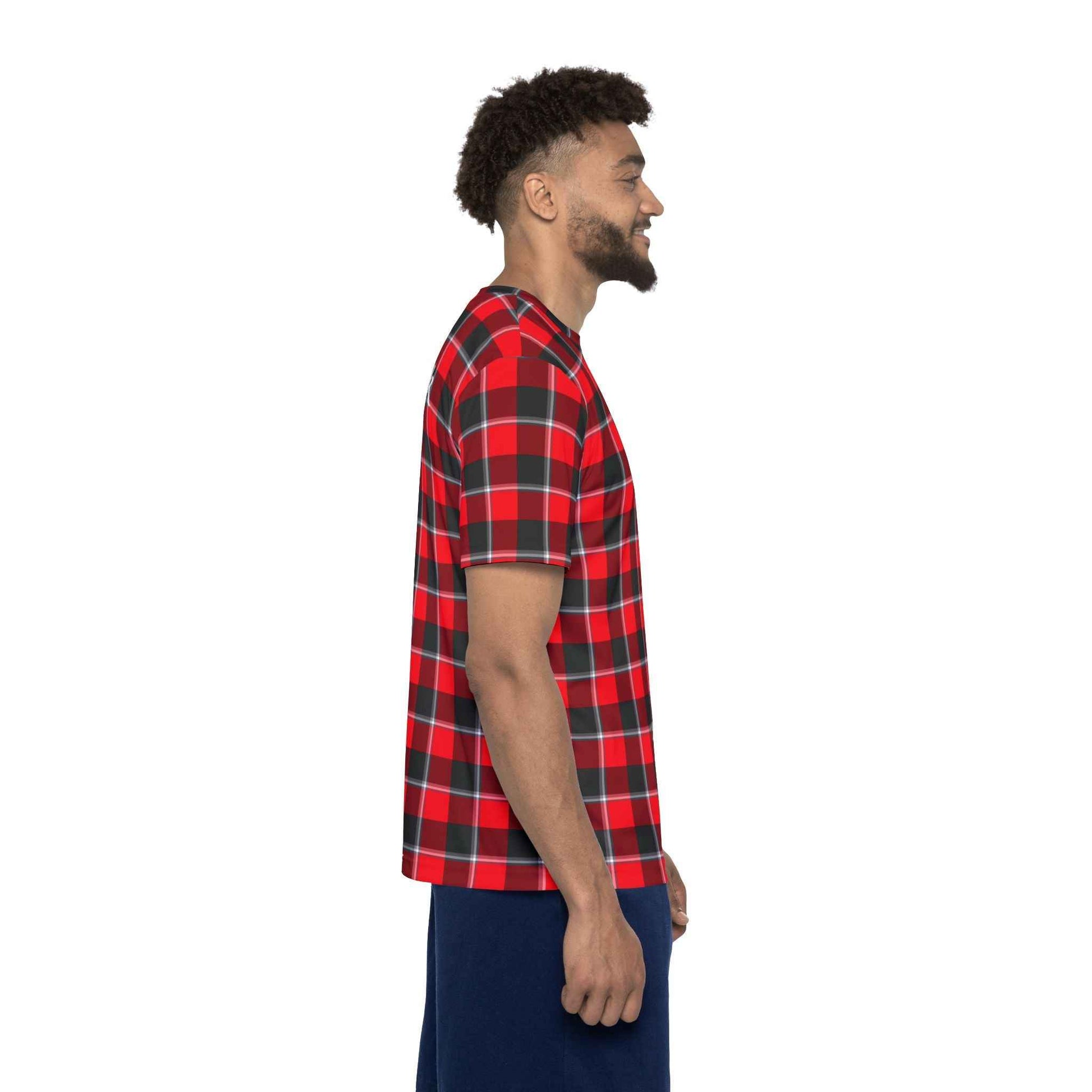 Customized Men's Plaid Sports Jersey, Casual Athletic Wear, Gifts for Him