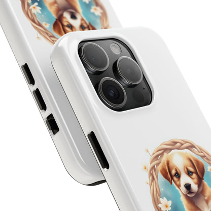 Cute Puppy Phone Case, Tough Case for Dog Lovers, Pet Gift, Protector Case for iPhone, Custom Phone Cover - Celtic Scents
