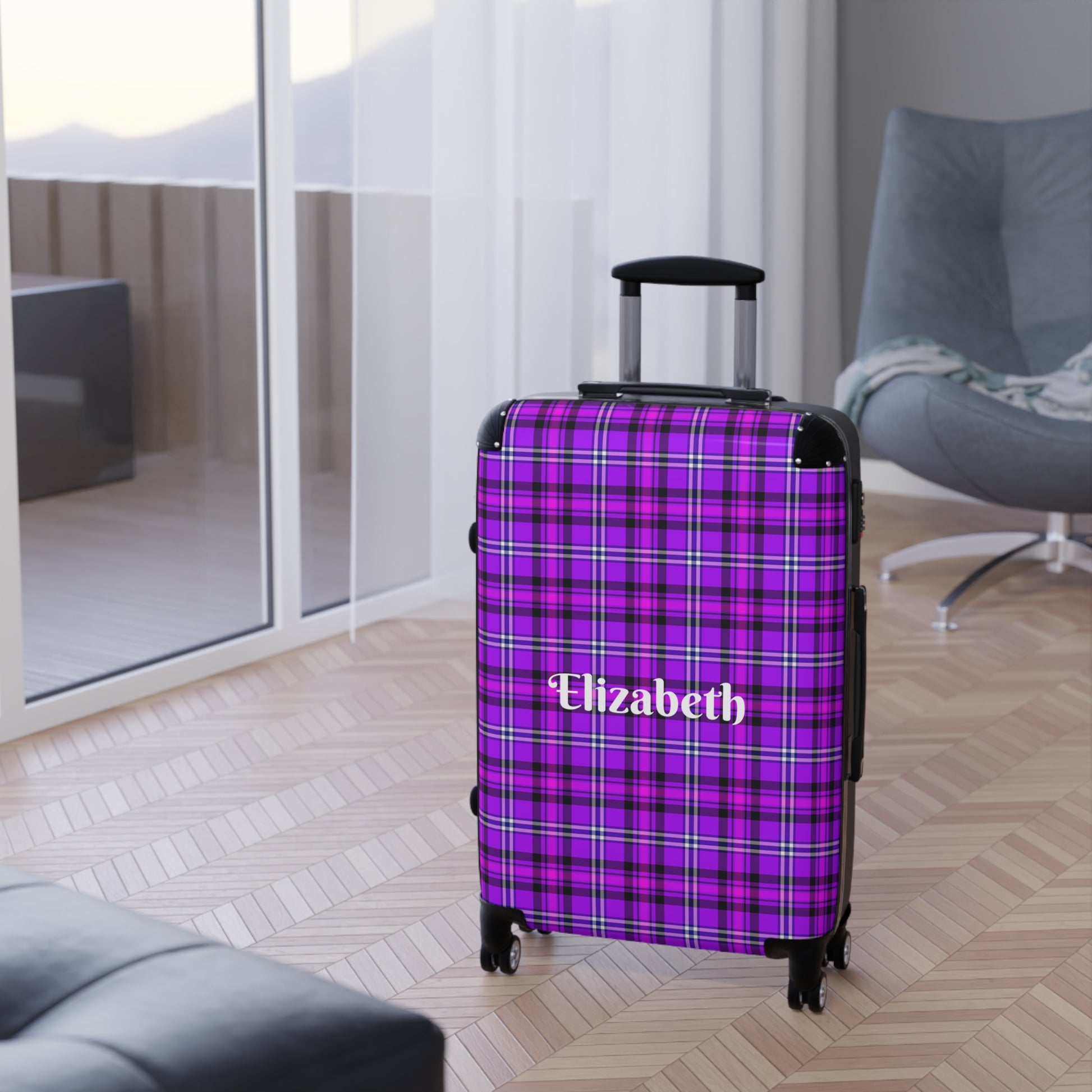 Personalized Suitcase, Travel Luggage, Custom Name Bag, Stylish Baggage for Vacation, Engraved Carry-On for Travelers - Celtic Scents
