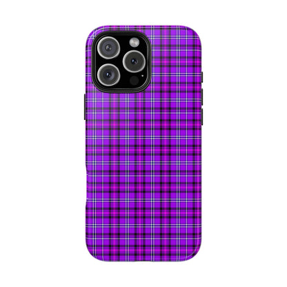 Purple Plaid Stylish Tough Phone Cases, Durable Phone Cover, Protective Case, Trendy Design, Gifts for Her - Celtic Scents