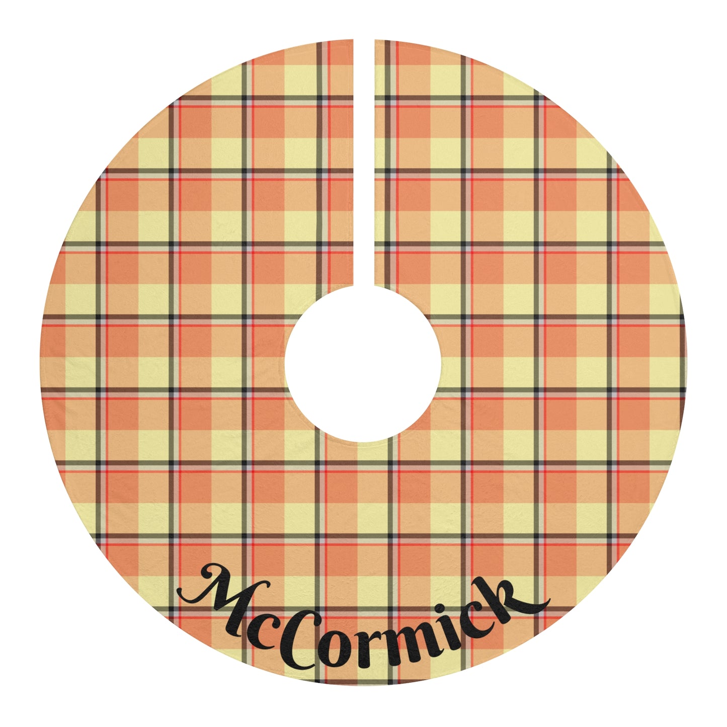 Cozy Plaid Christmas Tree Skirt, Personalized Tree Blanket, Festive Holiday Decor, Rustic Christmas Ornament, Plaid Tree Mat - Celtic Scents
