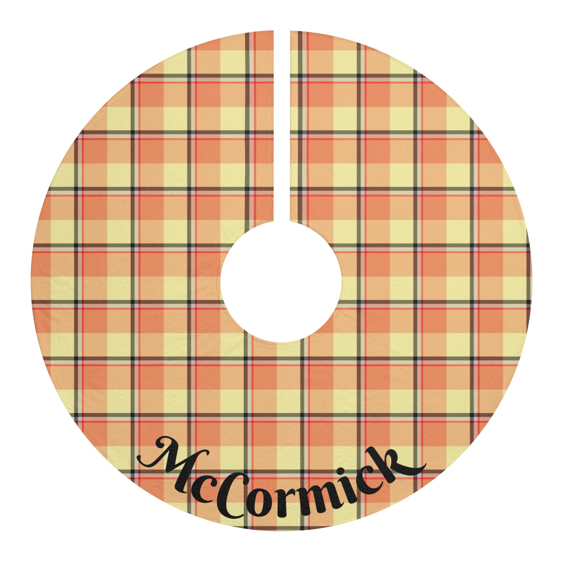 Cozy Plaid Christmas Tree Skirt, Personalized Tree Blanket, Festive Holiday Decor, Rustic Christmas Ornament, Plaid Tree Mat - Celtic Scents