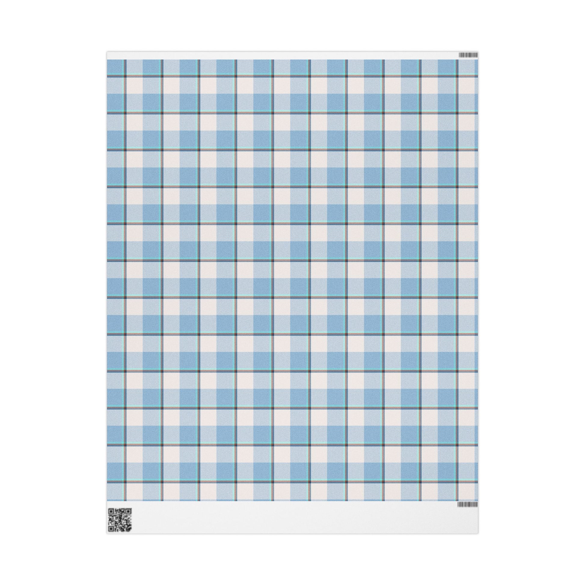 Blue Plaid Wrapping Paper, Gift Wrap for Birthdays, Holidays, Festivals, Eco-Friendly Packaging, Decorative Paper - Celtic Scents