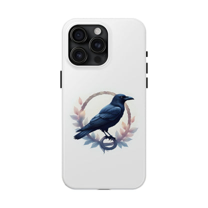 Raven Design Phone Case | Tough Protector Case, Gift for Bird Lovers, Unique Cell Phone Cover, Gothic or Nature Inspired - Celtic Scents