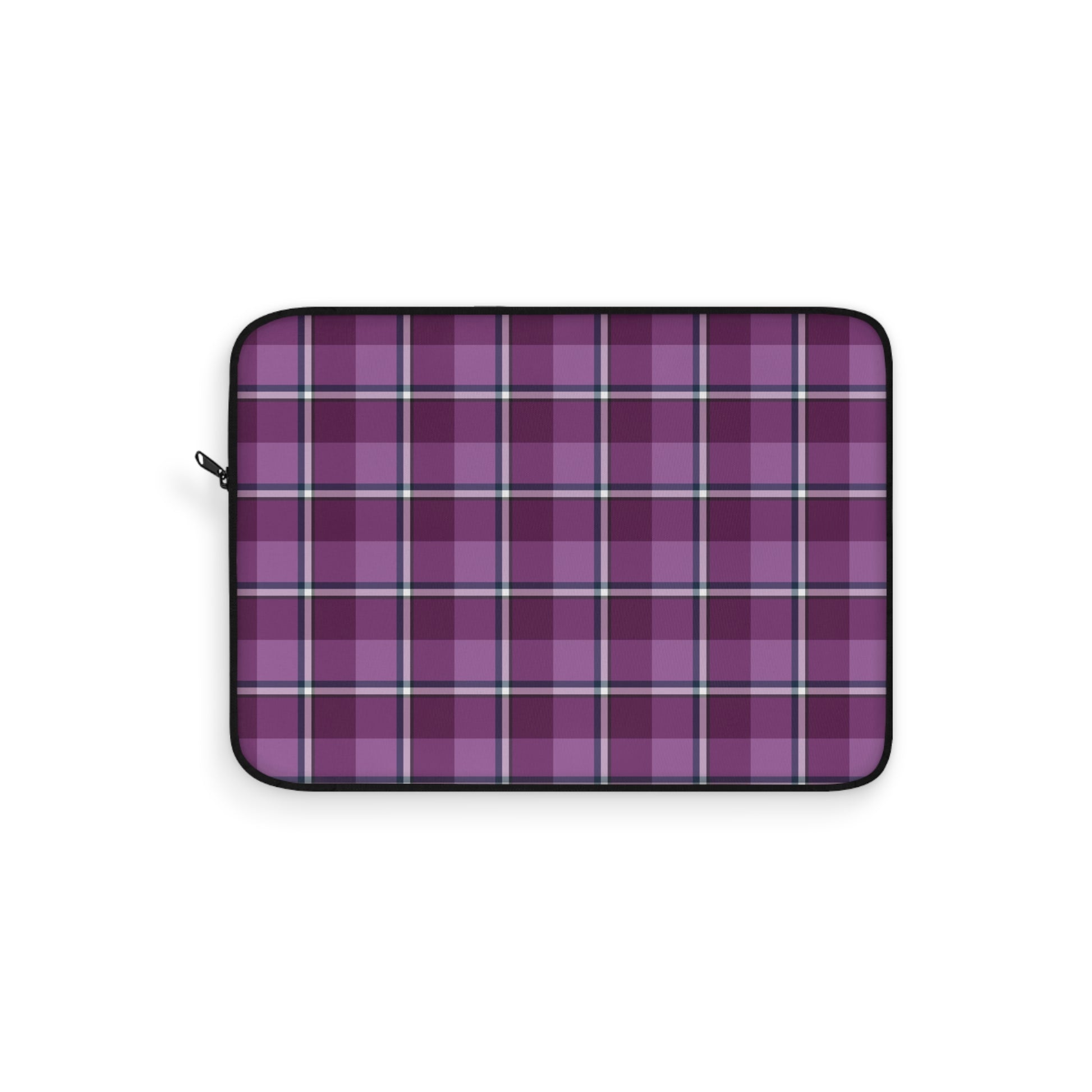 Plaid Laptop Sleeve, Purple Checkered Case for School, Work, Travel, Stylish Computer Cover, Gift for Students, Tech Accessories - Celtic Scents