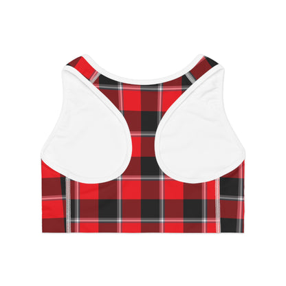 Plaid Sports Bra, Comfortable Workout Gear, Stylish Activewear, Perfect Gift for Fitness Lovers, Great for Yoga, Running, Gym - Celtic Scents