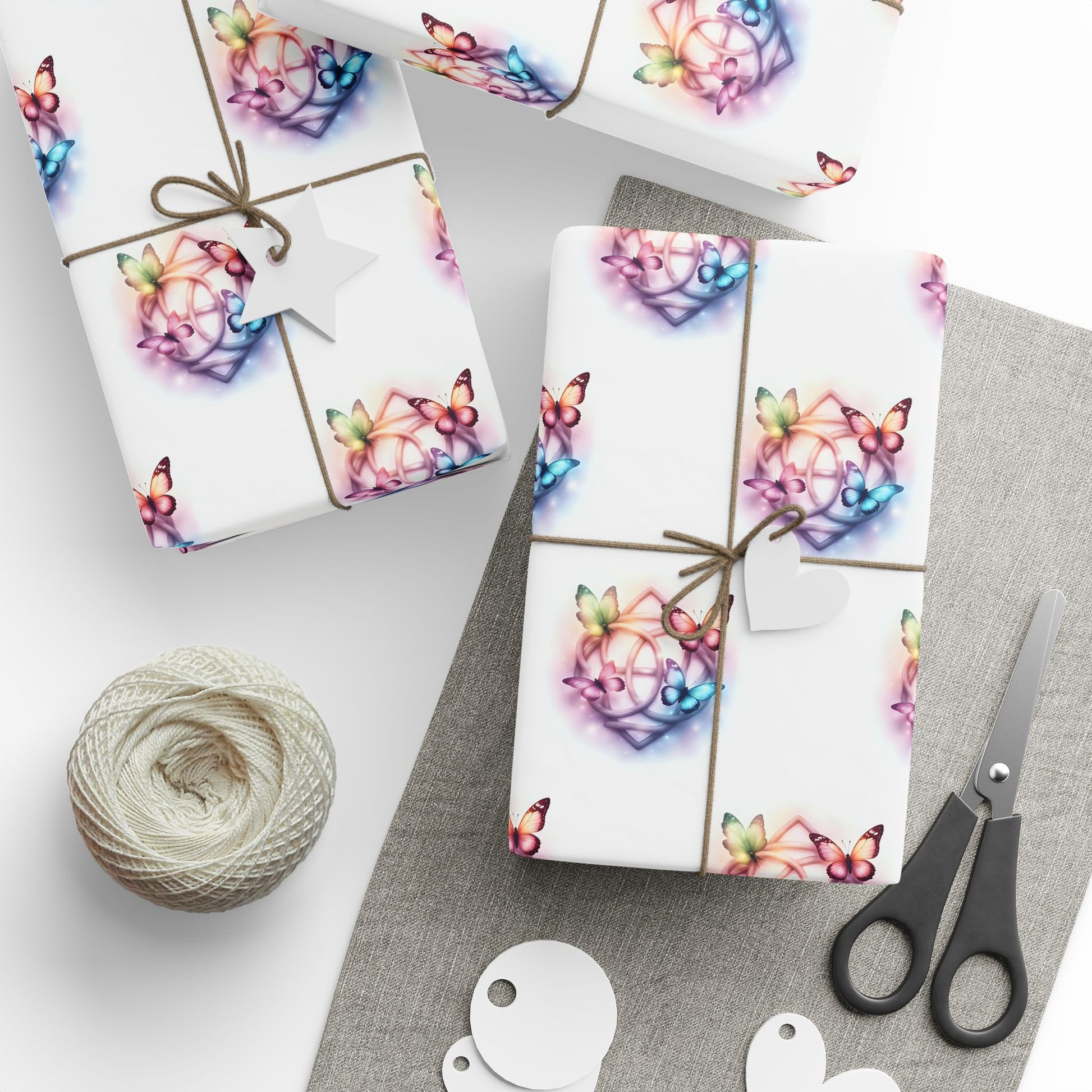 Charming Gift Wrapping Papers for All Occasions, Perfect for Birthdays, Holidays, Weddings, and Celebrations, Butterfly & Colorful Designs - Celtic Scents