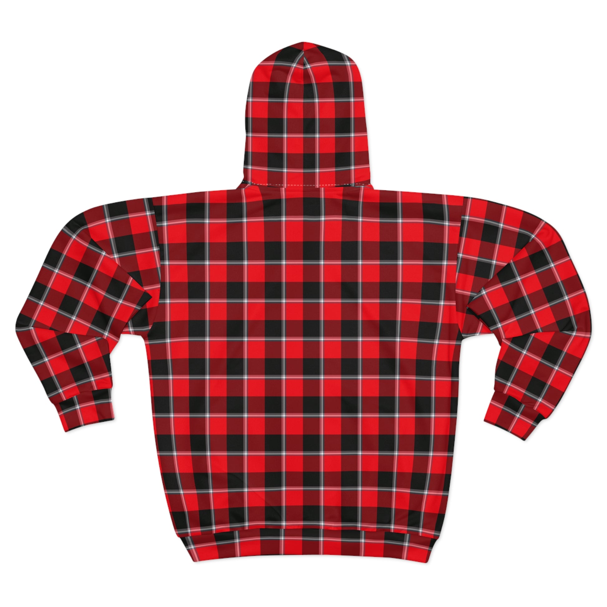 Cozy Plaid Unisex Zip Hoodie, Comfortable Casual Wear, Perfect for Fall, Great Gift for Him/Her, Ideal for Outdoor Adventures - Celtic Scents