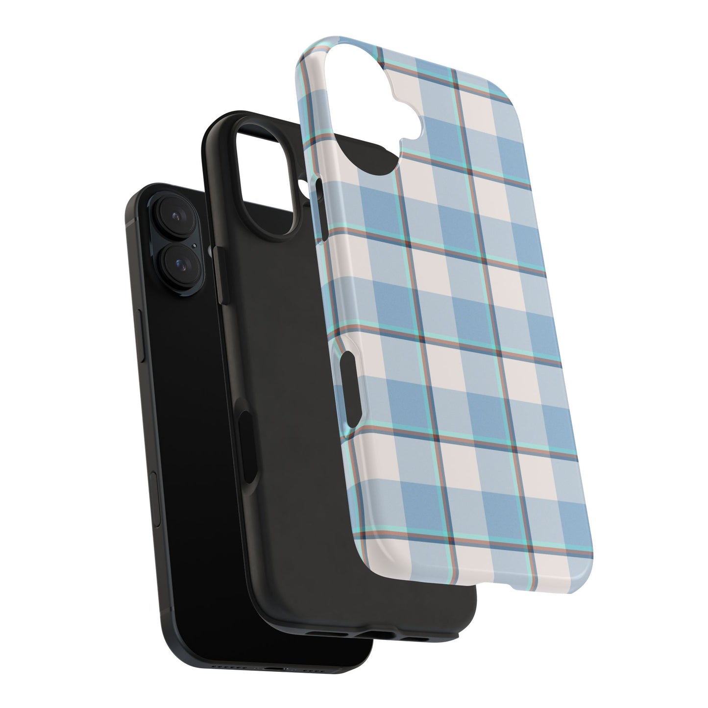 Winter Plaid Tough Phone Cases for Protection, Gift for Teens, Trendy Phone Accessories, Stylish Shield, Holiday Gift Ideas