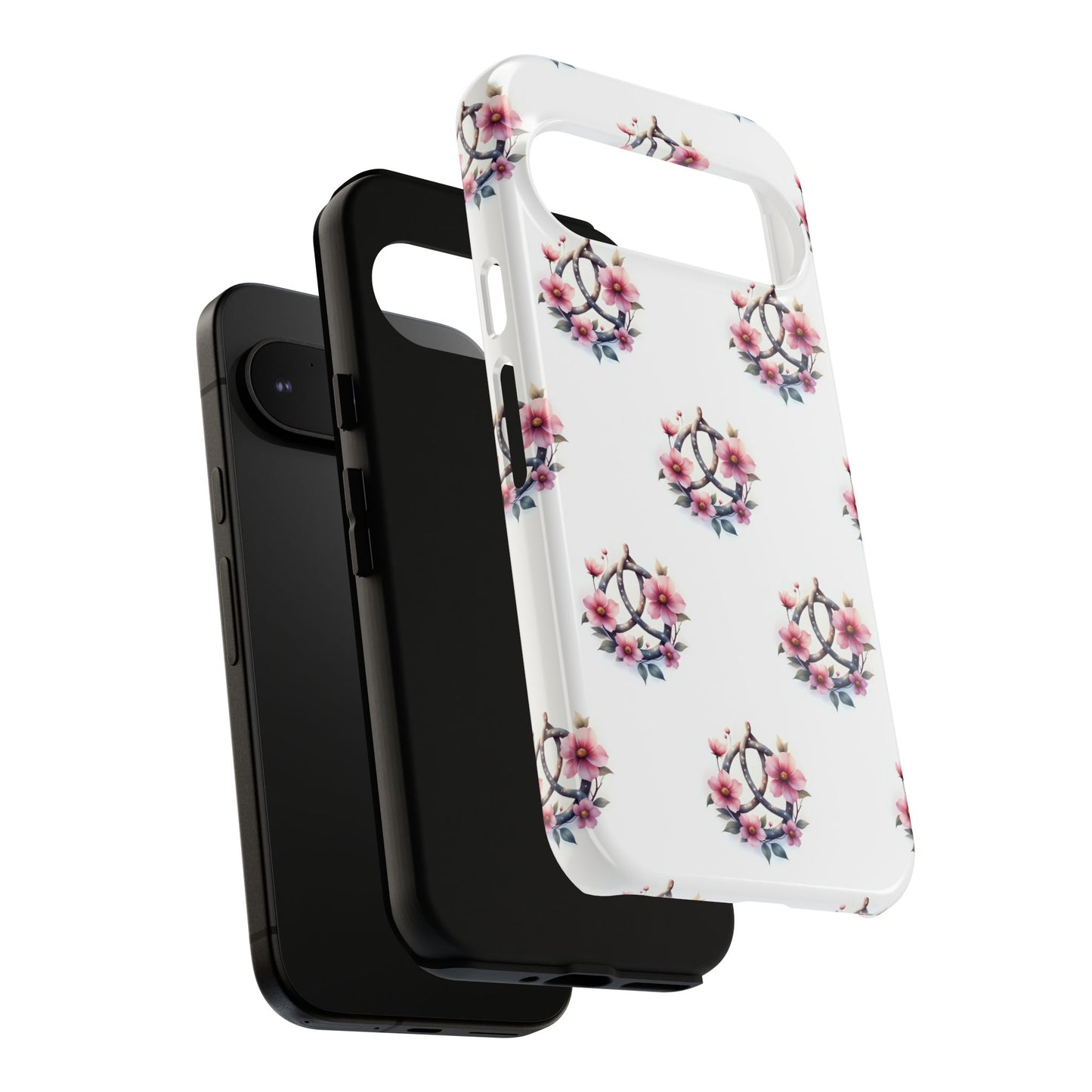 Floral Phone Case, Tough Phone Cover, Cute Protection for Mobile, Gift for Her, Celtic Knot Floral Pattern Case