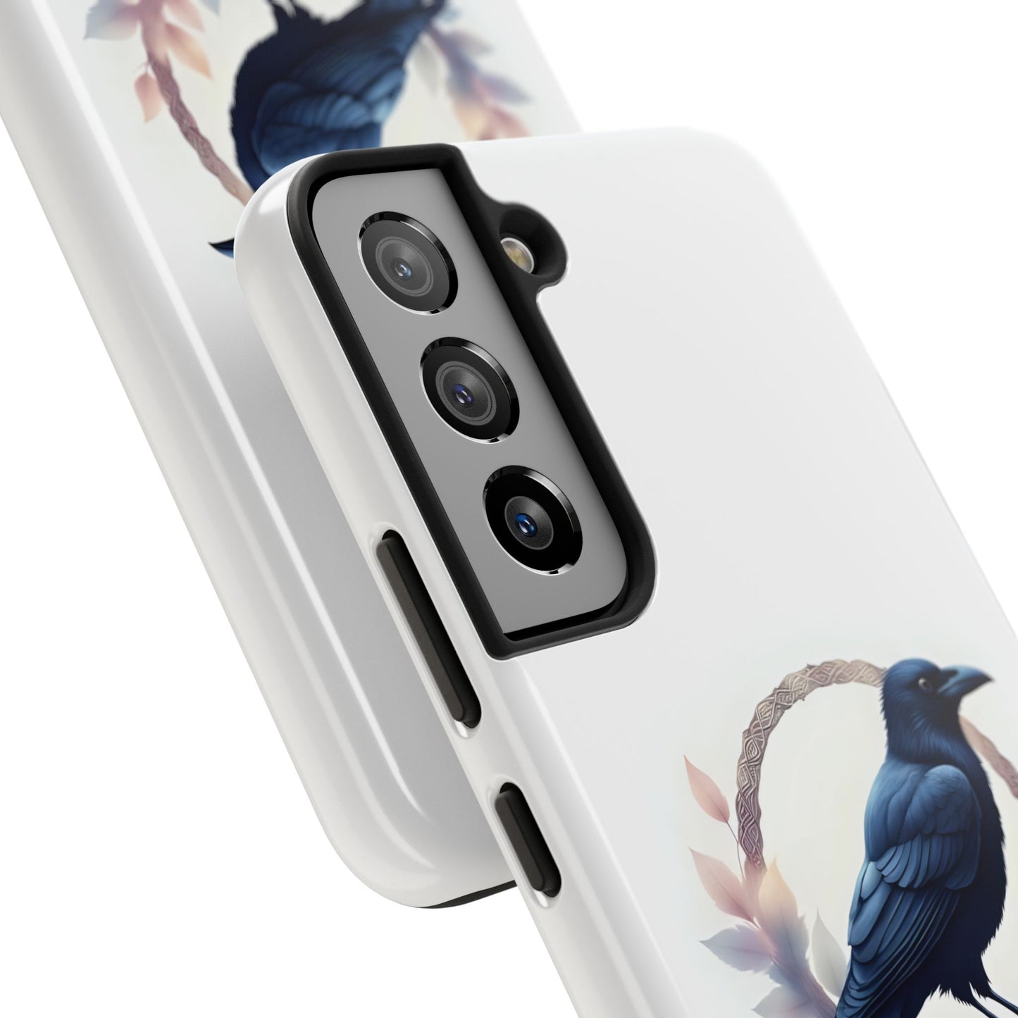 Raven Design Phone Case | Tough Protector Case, Gift for Bird Lovers, Unique Cell Phone Cover, Gothic or Nature Inspired