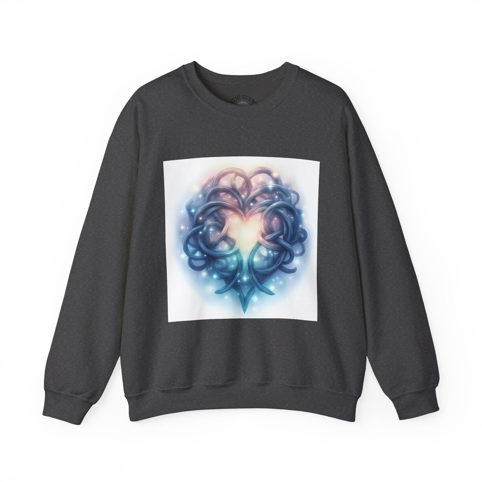 Heartfelt Unisex Crewneck Sweatshirt - Cozy Gift for Couples, Valentine's Day Sweatshirt, Funky Heart Design, Everyday Comfort, Unique [...] - Celtic Scents