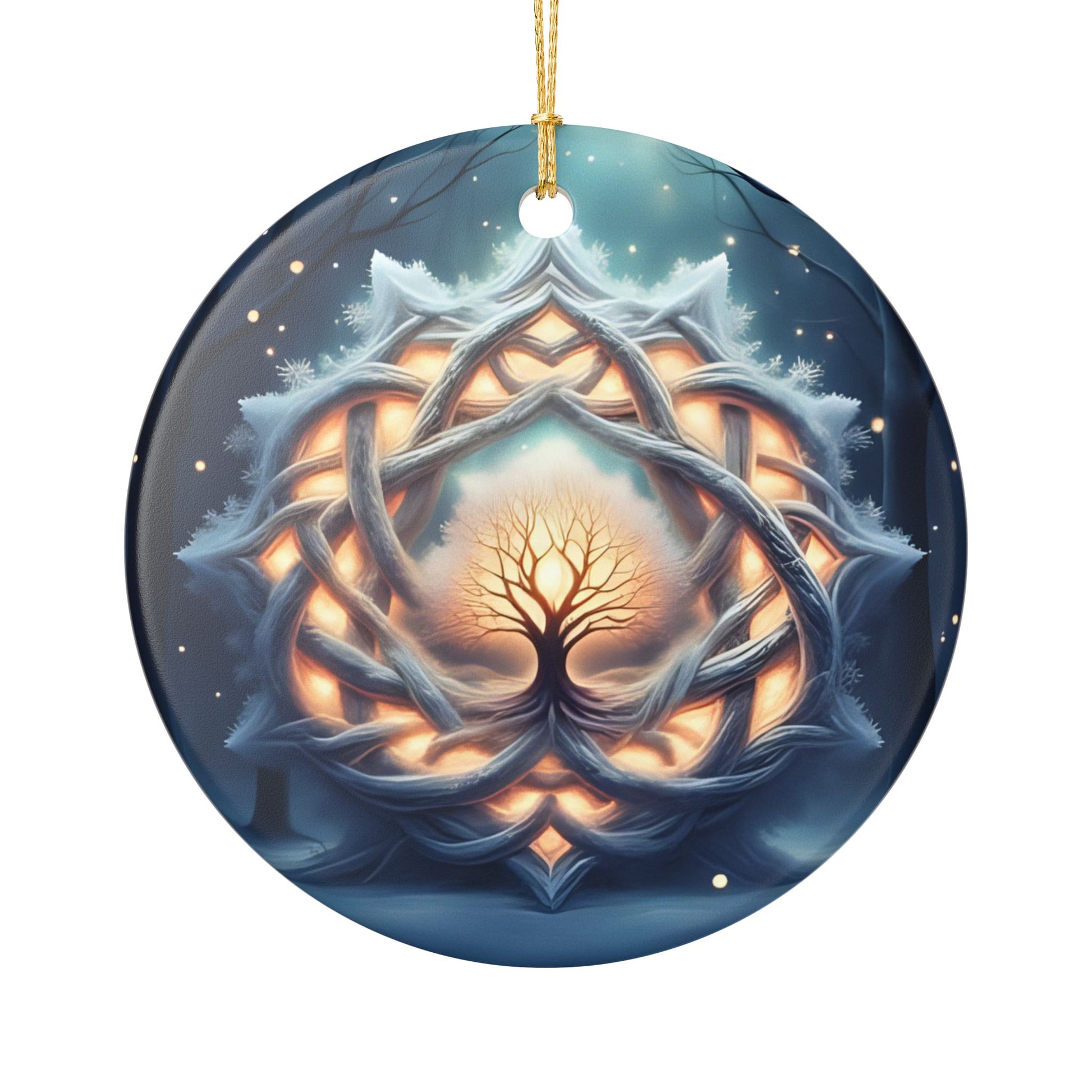 Tree of Life Ceramic Ornament, Spiritual Home Decor, Unique Holiday Gift, Bohemian Wall Hanging, Mindful Living Decoration - Celtic Scents