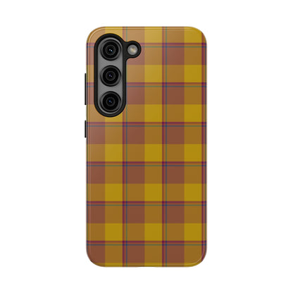 Plaid Tough Phone Case, Durable Phone Cover, Fall Inspired Accessory, Gift for Her, Stylish Cell Phone Protector - Celtic Scents