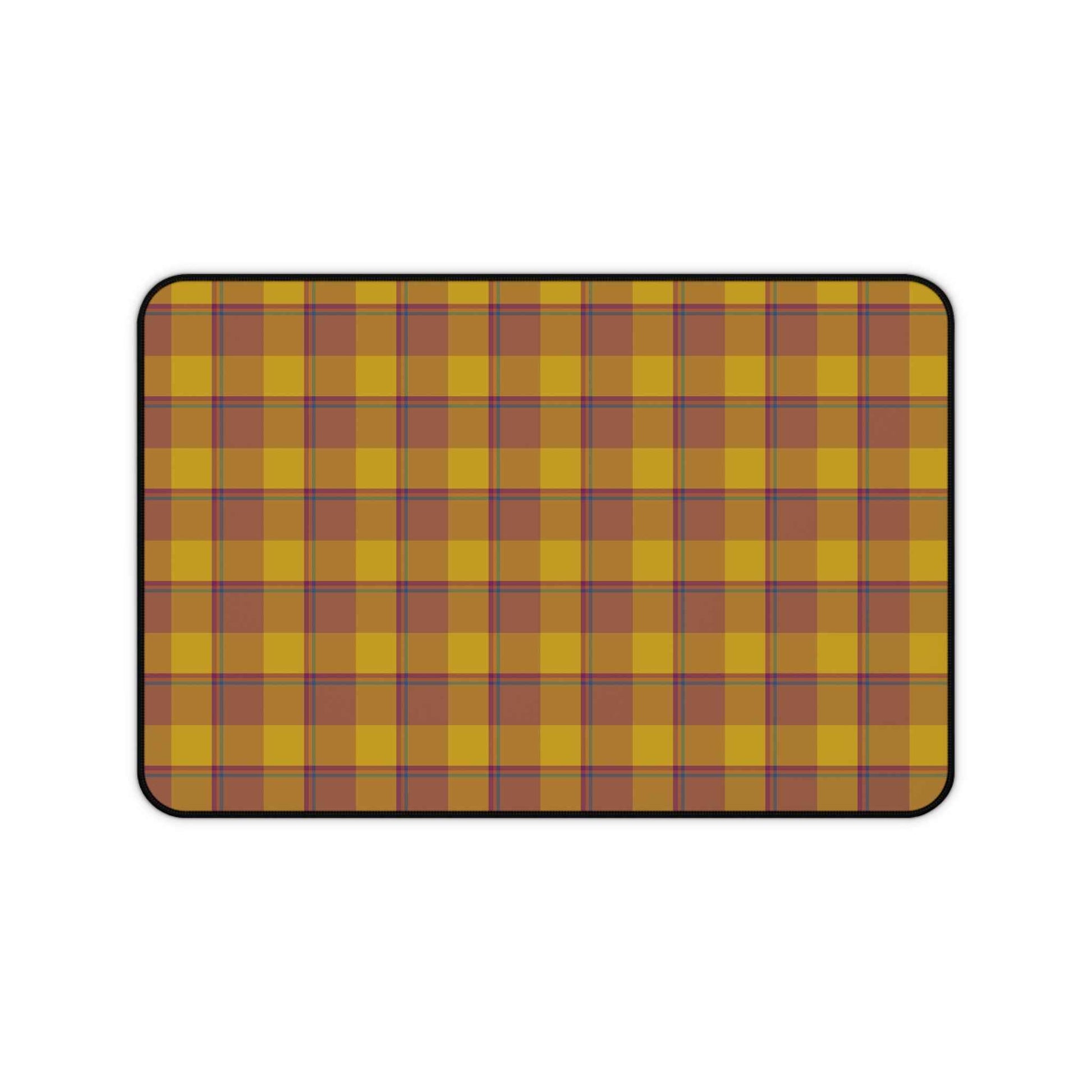 Cozy Plaid Desk Mat for Home Office, Office Decor, Computer Mouse Pad, Studio Essentials, Work from Home Gift