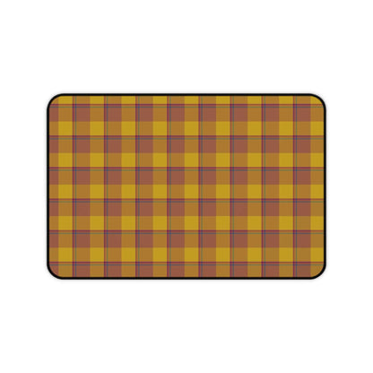 Cozy Plaid Desk Mat for Home Office, Office Decor, Computer Mouse Pad, Studio Essentials, Work from Home Gift