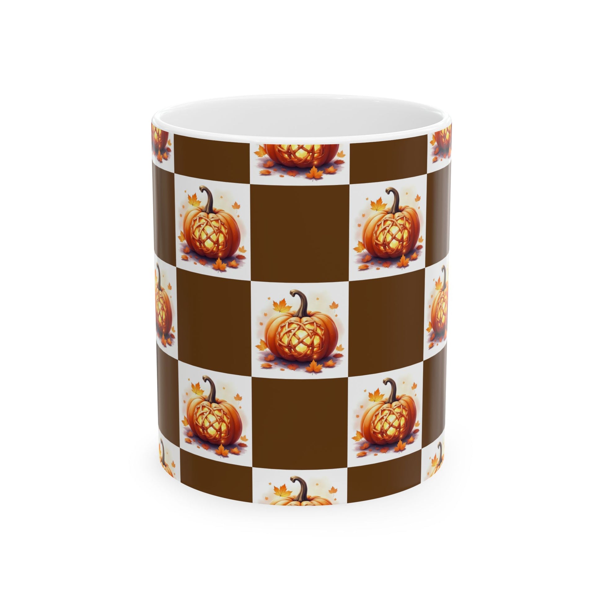 Fall-Themed Pumpkin Ceramic Mug | Cozy Autumn Coffee Cup, Harvest Decor, Thanksgiving Gift, Seasonal Kitchenware, Pumpkin Spice Lovers - Celtic Scents