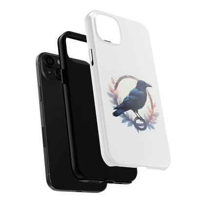 Raven Design Phone Case | Tough Protector Case, Gift for Bird Lovers, Unique Cell Phone Cover, Gothic or Nature Inspired - Celtic Scents