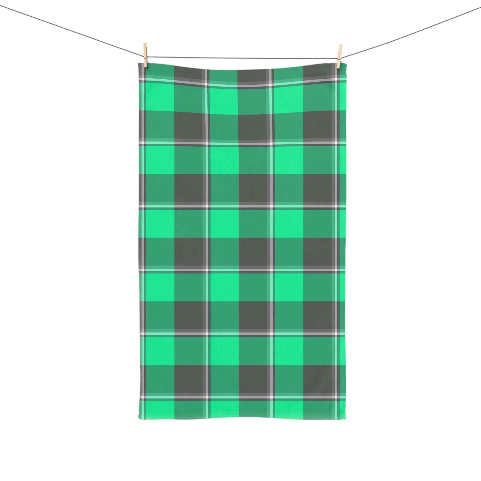 Plaid Hand Towel, Stylish Kitchen Decor, Cozy Bathroom Accessory, Perfect for Housewarming, Holiday Gifts, Rustic Home