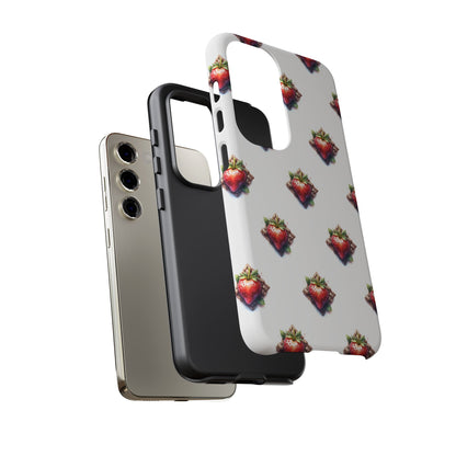 Strawberry Celtic Knot Phone Case, Cute Phone Cover, Gift for Her, Custom Smartphone Case, Funky Accessories, Valentine's Day Gift