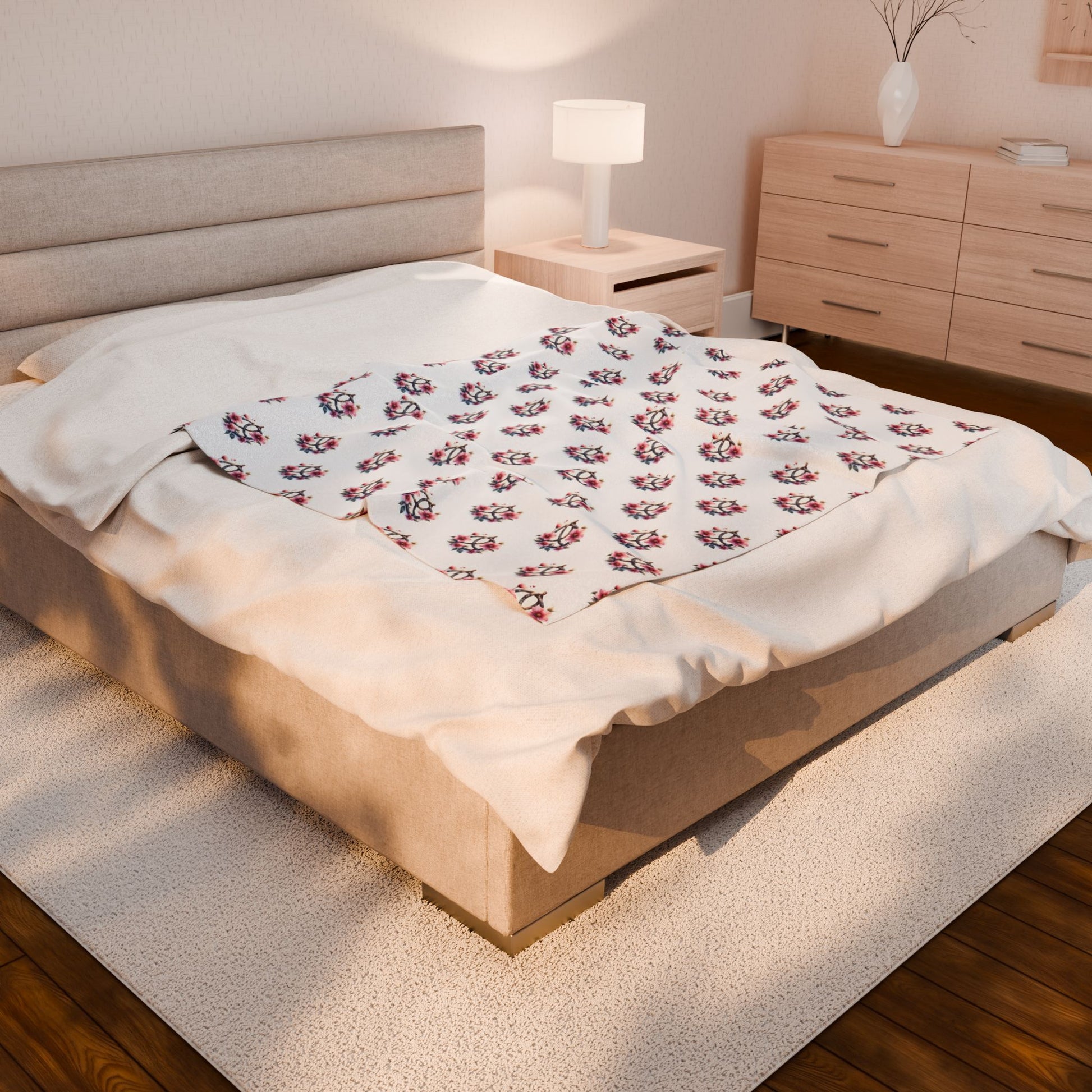 Celtic Knot Floral Velveteen Plush Blanket | Cozy Floral Throw, Soft Home Decor, Perfect for Gifts, Cozy Nights, Warm Decor - Celtic Scents