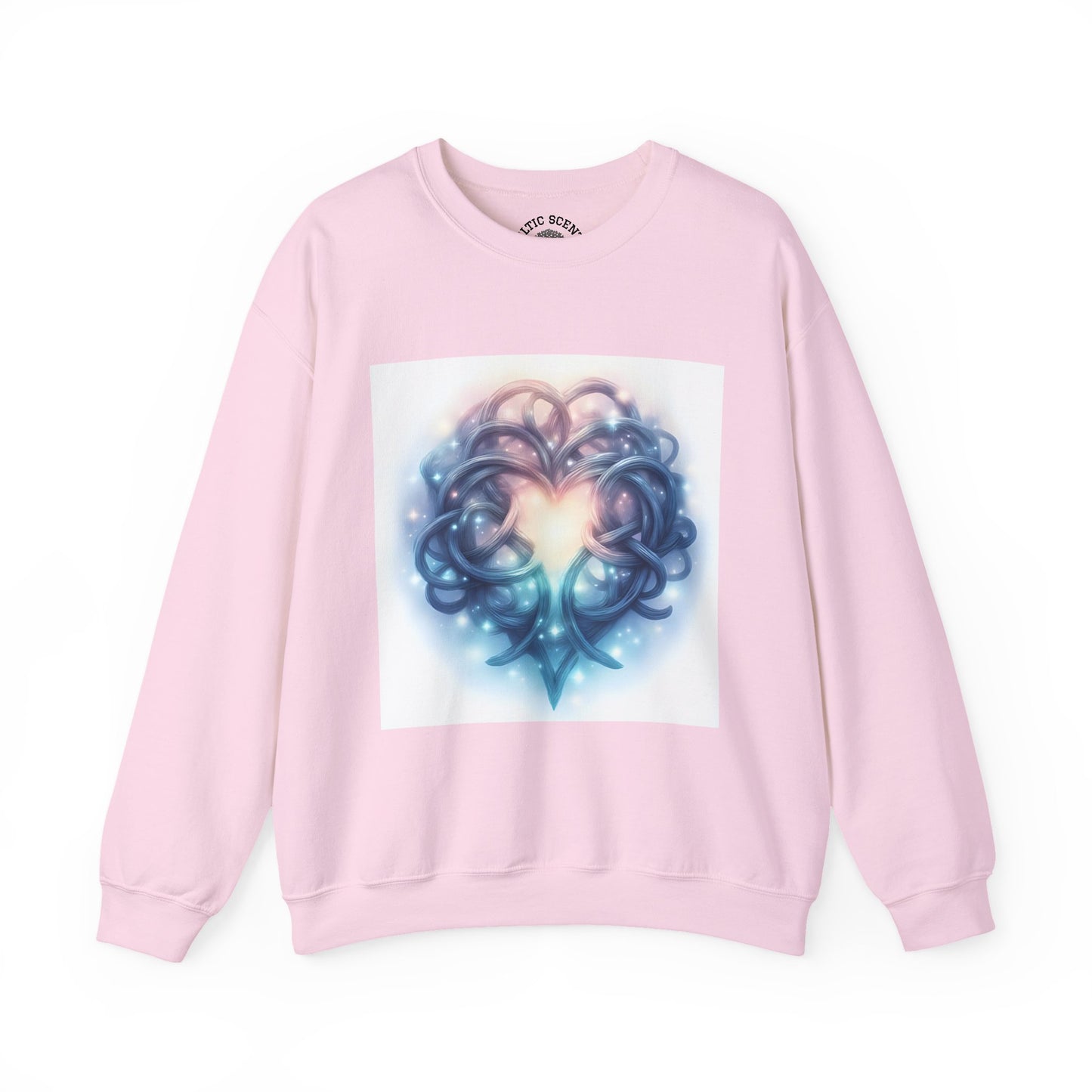 Heartfelt Unisex Crewneck Sweatshirt - Cozy Gift for Couples, Valentine's Day Sweatshirt, Funky Heart Design, Everyday Comfort, Unique [...] - Celtic Scents