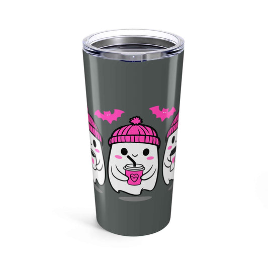 Cute Ghosts Halloween Tumbler 20oz, Travel Mug, Party Gift, Coffee Cup, Boo Brew Design, Fall Decor, Trick or Treat Drinkware