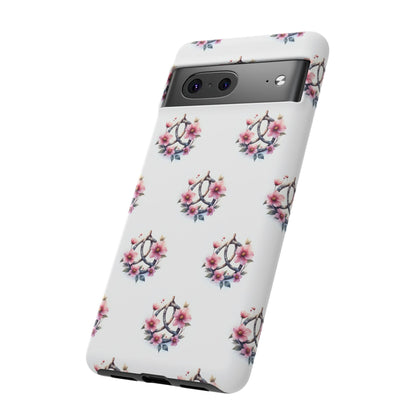Floral Phone Case, Tough Phone Cover, Cute Protection for Mobile, Gift for Her, Celtic Knot Floral Pattern Case