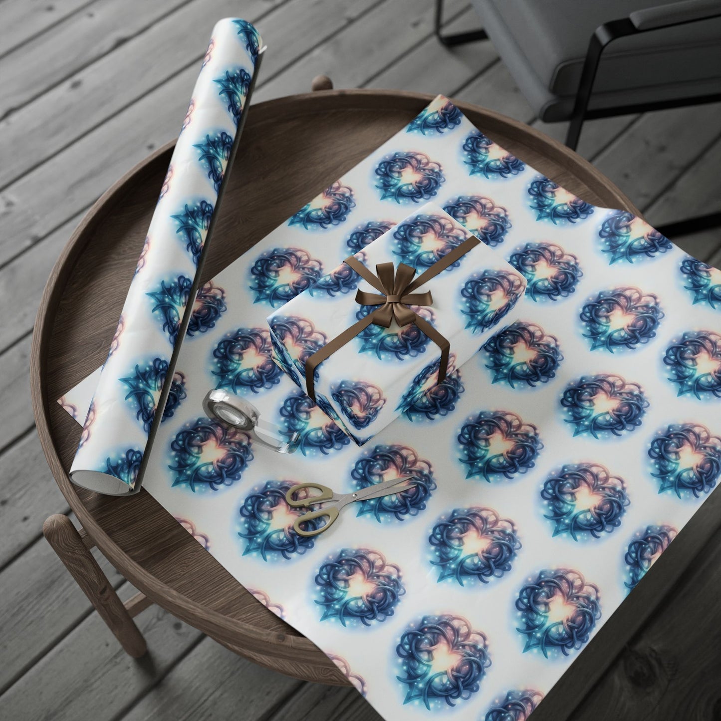 Enchanting Floral Wrapping Paper | Gift Wrap for Holidays, Parties, Birthdays, Wedding Favors, Baby Showers - Celtic Scents