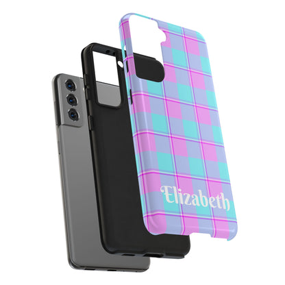 Personalized Plaid Phone Cases for Trendy Protection, Customizable Phone Covers, Durable Cases