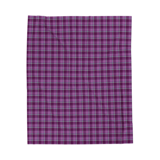 Cozy Plaid Velveteen Blanket | Soft Throw for Home Decor, Perfect Gift for Comfort Lovers, Ideal for Weddings & Holidays