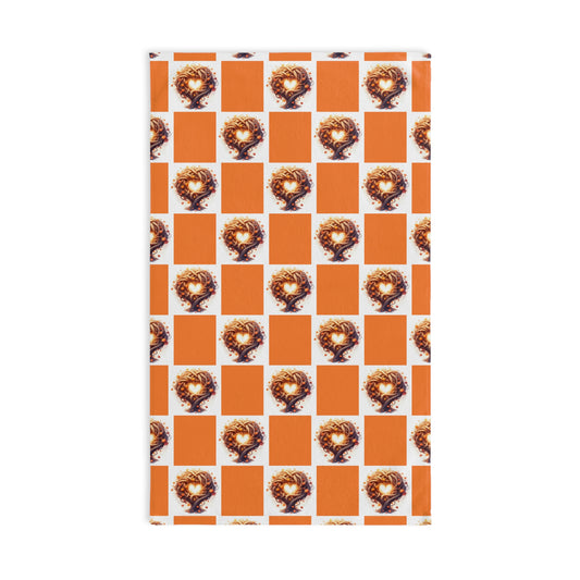 Autumn Floral Hand Towel, Cozy Kitchen Decor, Fall Gift, Hostess Gift, Decorative Towel for Thanksgiving