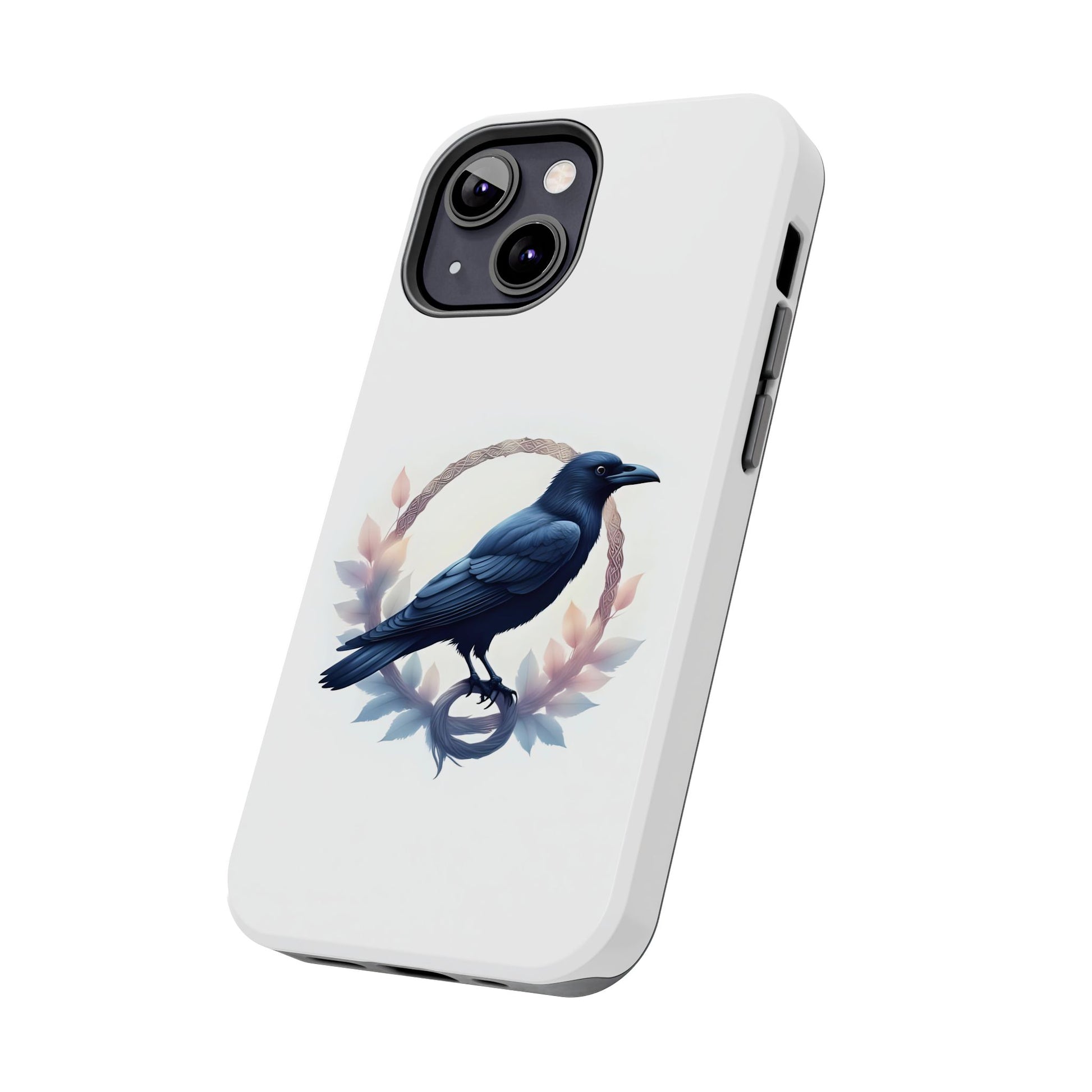 Raven Design Phone Case | Tough Protector Case, Gift for Bird Lovers, Unique Cell Phone Cover, Gothic or Nature Inspired - Celtic Scents