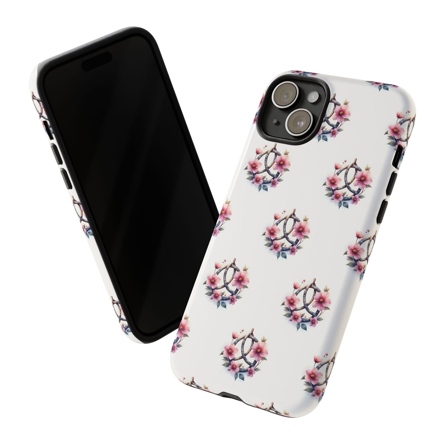Floral Phone Case, Tough Phone Cover, Cute Protection for Mobile, Gift for Her, Celtic Knot Floral Pattern Case
